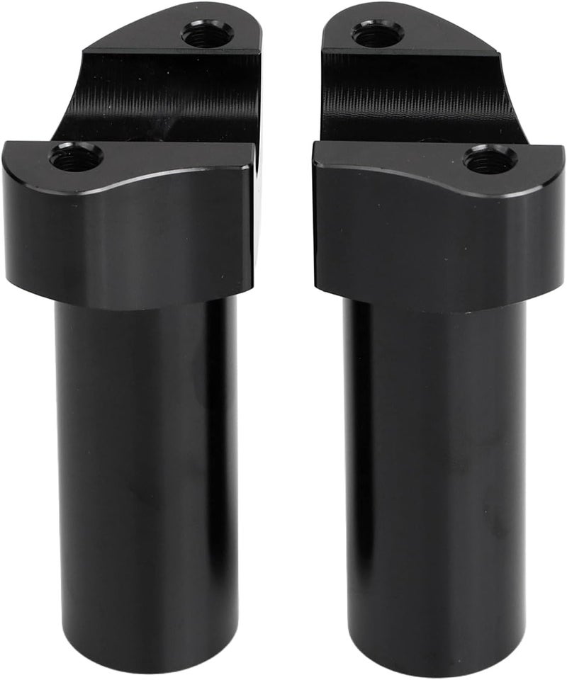 YDLMT Straight Black 4" Handlebar Riser Fit for Harley 1 inch Handlebars Dyna Street bob Heritage Softail Sportster XL 883 1200 - Image 4